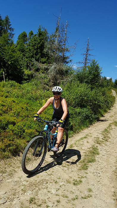 Barbara, Clinical Operations Leader at Parexel, mountain biking